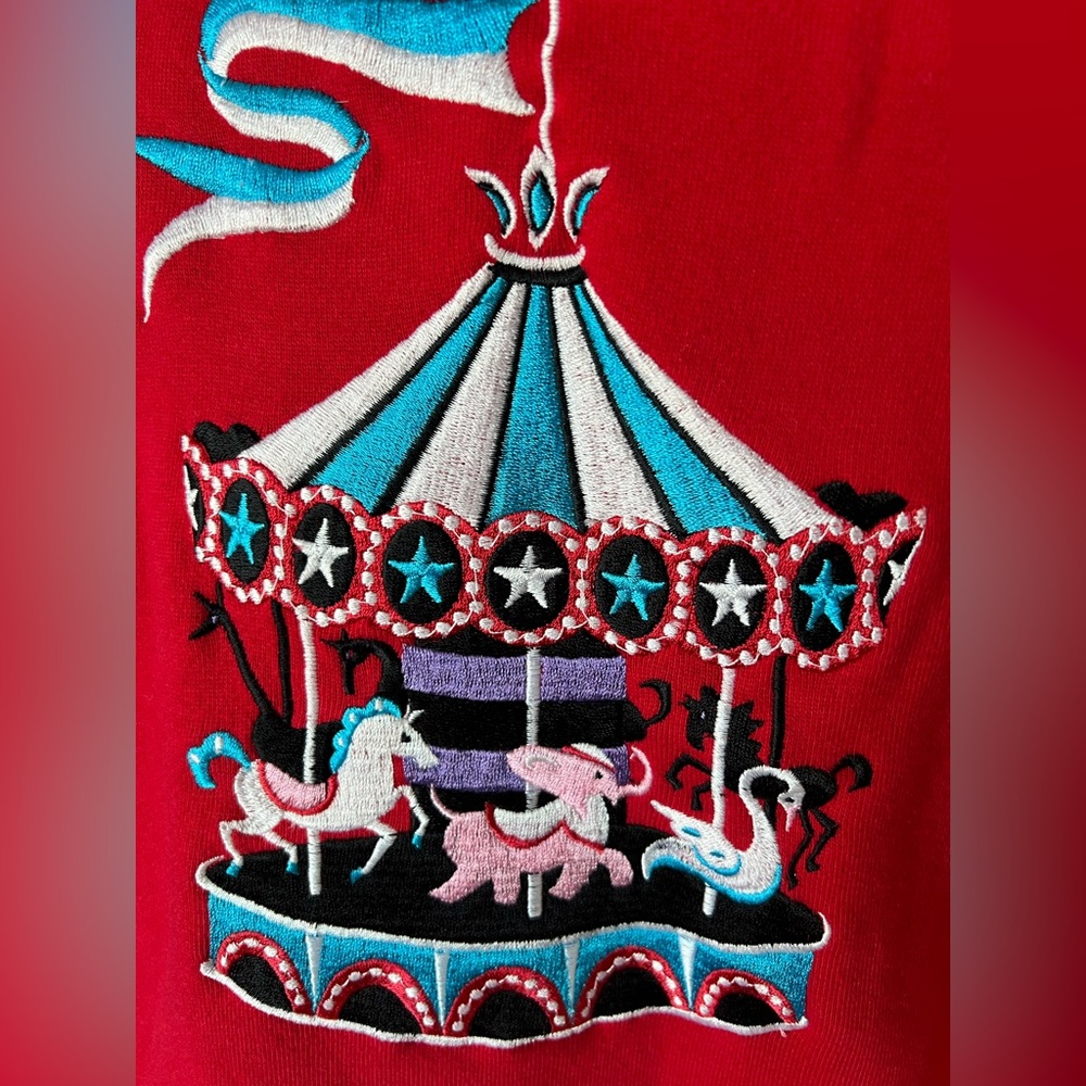 Bob Mackie 1x Euc Vintage Whimsical Carousel Wear… - image 7